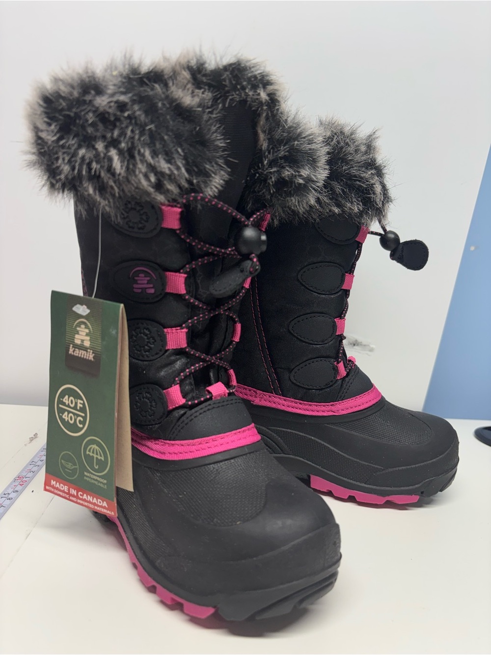 NWT Kamik Kids' Snowangel Winter Snow Boots Made in Canada Rated for -40°C